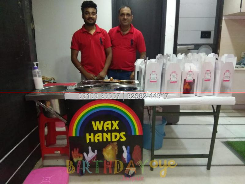 Wax Hand Art For Birthday Party In Jaipur