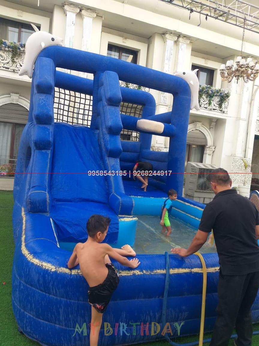 Water Sliding Bouncy On Rent For Birthday Party And Corporate Events In Jaipur