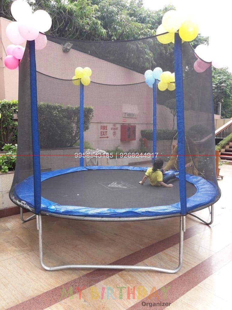 Trampoline On Rent For Birthday Party Corporate Event Games Jaipur