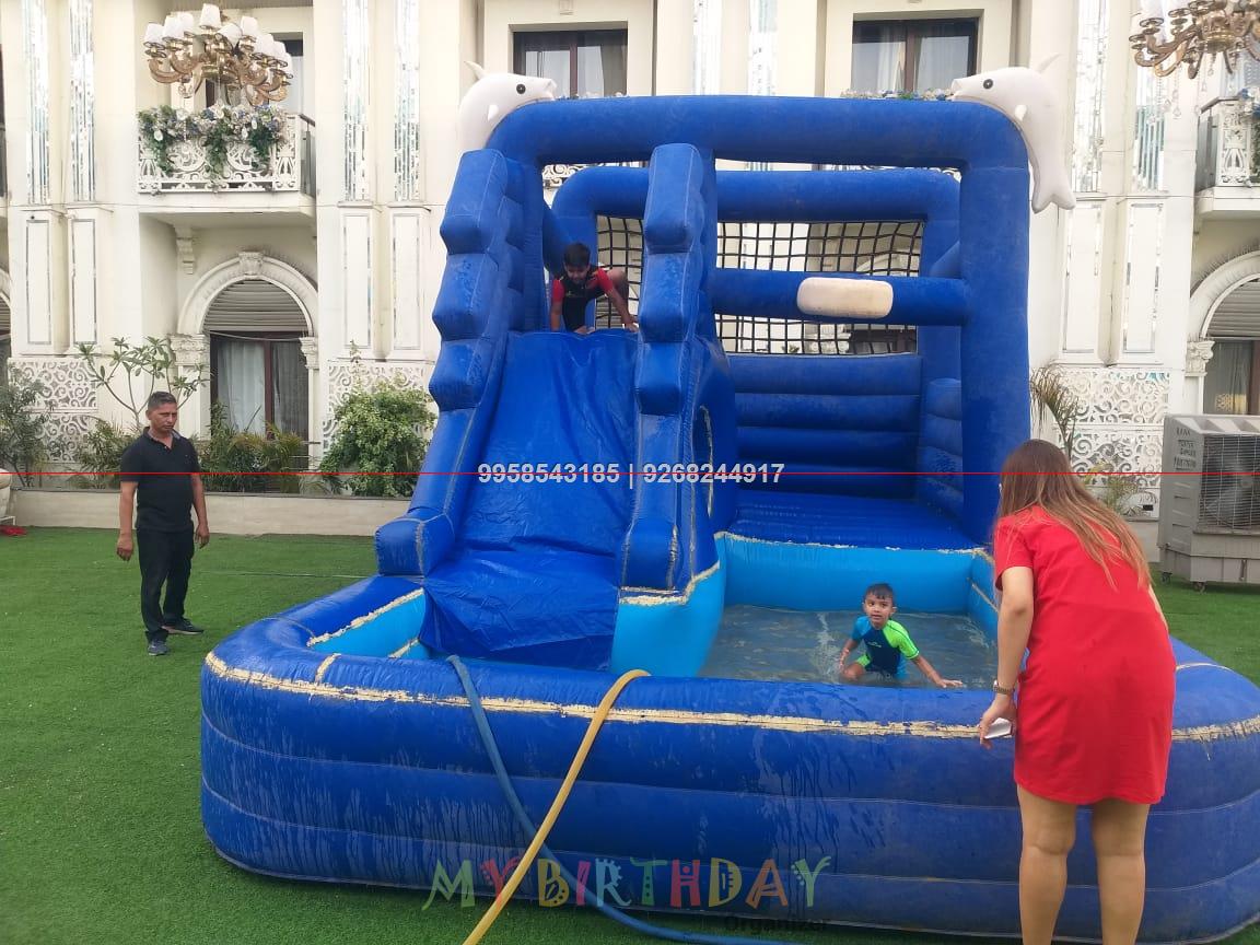 Water Sliding Bouncy On Rent For Birthday Party And Corporate Events In Jaipur