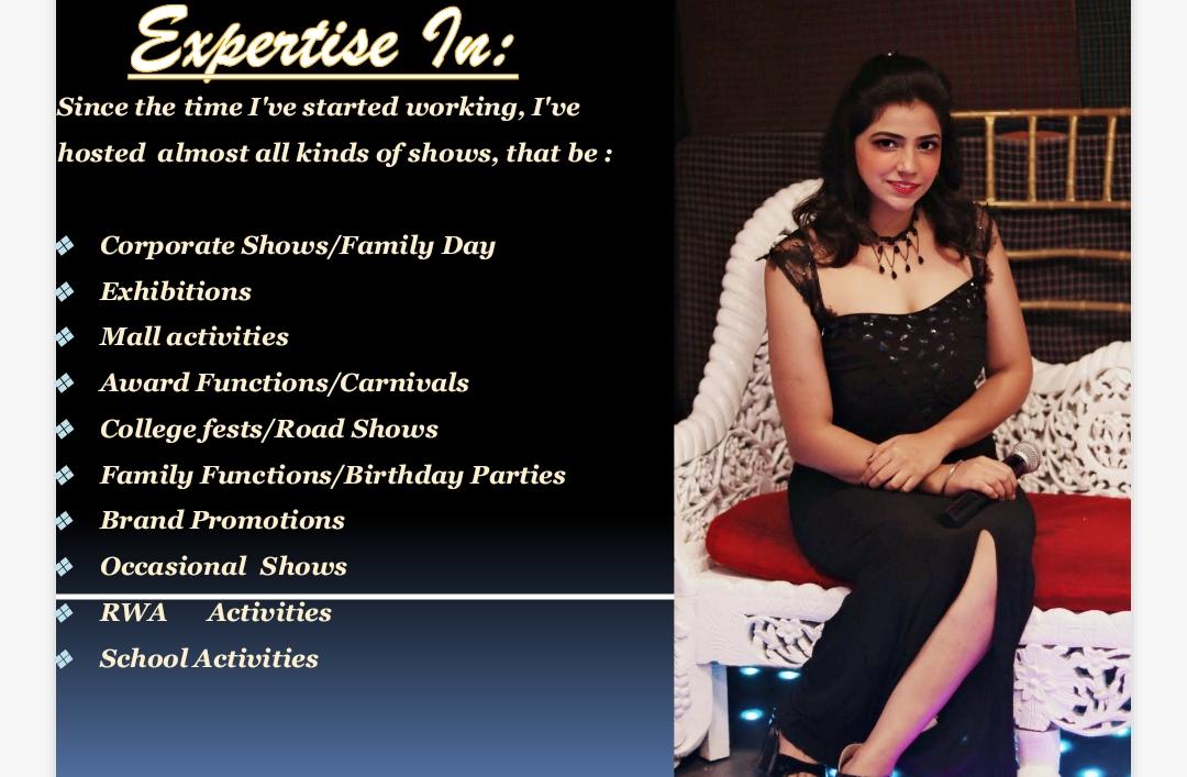 Female anchor Alisha In Jaipur